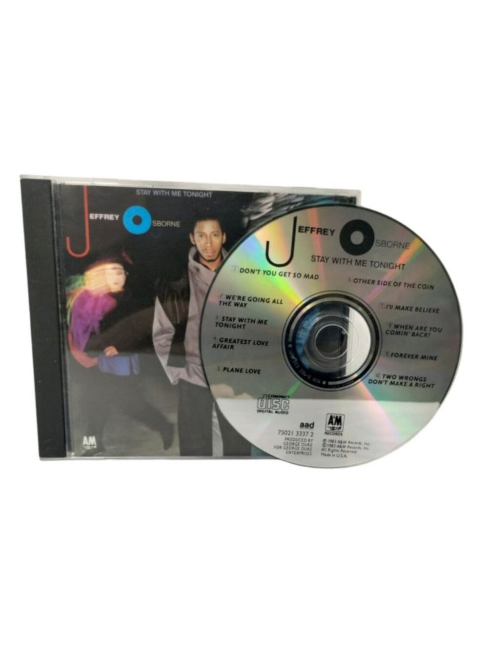 Jeffrey Osborne Stay With Me Tonight Post Disco Music CD AM Records